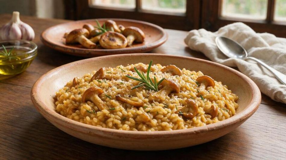 Risotto with Honey Mushrooms and Rosemary: The Perfect Recipe